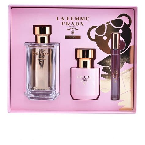 la femme prada perfume price|prada la femme gift set.